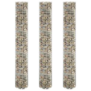 Pood24 ringikujulised gabioon taimelavad 3tk tsingitud teras Ø30x200cm