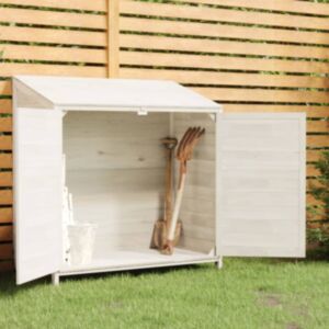 Pood24 aiakuur, valge 102x52x112 cm nulupuit