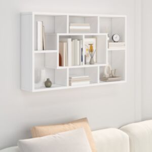 Полка настенная U24, белая, 85x16x52,5 см, искусственное дерево