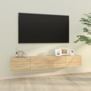 Pood24 seina telerikapid 2 tk, Sonoma, 100 x 30 x 30 cm, tehispuit