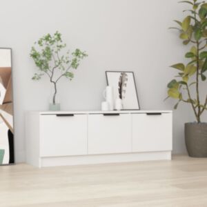 Pood24 telerikapp, valge, 102x35x36,5 cm, tehispuit