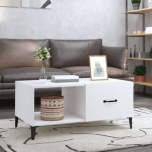 Журнальный столик U24, белый, 90 x 50 x 40 см, искусственное дерево