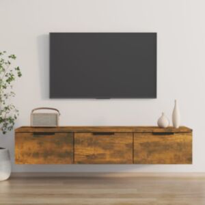Pood24 seinakapp, suitsutatud tamm, 102x30x20 cm, tehispuit