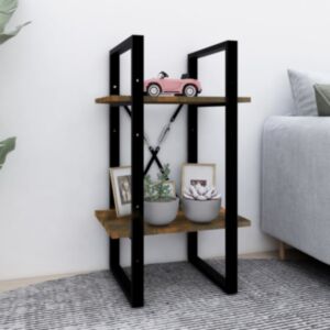 U24 книжный шкаф с 2 полками, копченый дуб, 40x30x70 см