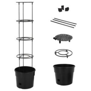 Pood24 tomatitaime kasvupott, antratsiithall, Ø29,5 x 115 cm, PP