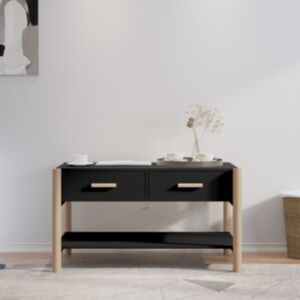 Журнальный столик U24, черный, 82 x 48 x 45 см, искусственное дерево