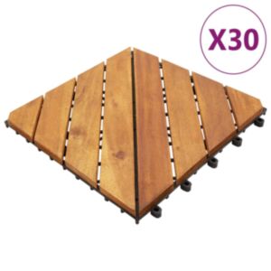 Pood24 terrassiplaat 30 tk, pruun, 30 x 30 cm, akaatsiapuit