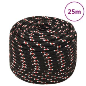 Pood24 paadiköis, must, 12 mm, 25 m, polüpropüleen