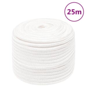 Pood24 paadiköis, täisvalge, 12 mm, 25 m, polüpropüleen
