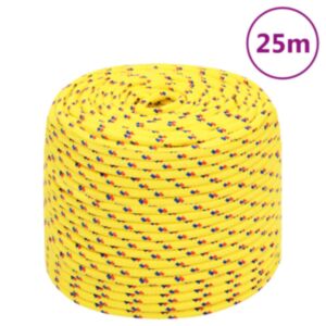 Pood24 paadiköis, kollane, 8 mm, 25 m, polüpropüleen