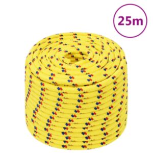 Pood24 paadiköis, kollane, 12 mm, 25 m, polüpropüleen