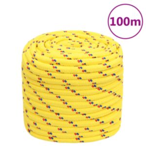 Pood24 paadiköis, kollane, 16 mm, 100 m, polüpropüleen