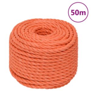 Pood24 töököis, oranž, 10 mm, 50 m, polüpropüleen