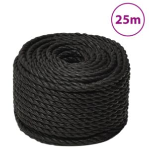 Pood24 töököis, must, 14 mm, 25 m, polüpropüleen
