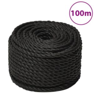 Pood24 töököis, must, 14 mm, 100 m, polüpropüleen