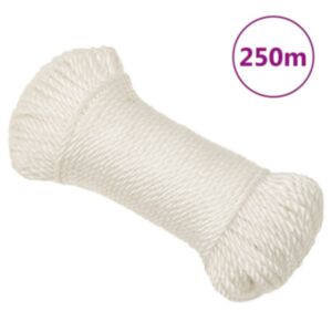 Pood24 töököis, valge, 3 mm, 250 m, polüpropüleen