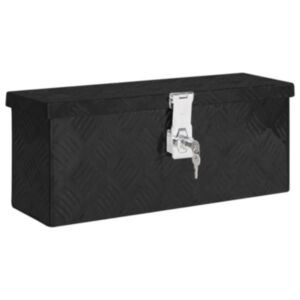 Pood24 hoiukast, must, 50 x 20,5 x 15 cm, alumiinium