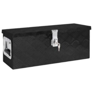Pood24 hoiukast, must, 60 x 23,5 x 23 cm, alumiinium