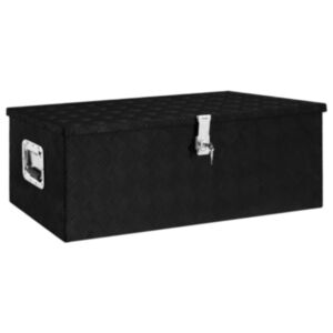 Pood24 hoiukast, must, 90 x 47 x 33,5 cm, alumiinium