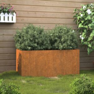 Pood24 taimekast, hall, 62x30x29 cm, ilmastikukindel teras