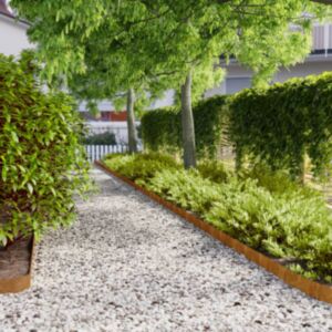 Pood24 murupiirded 10 tk, 10x103 cm, painduv Corten teras