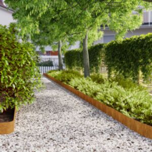 Pood24 murupiirded 10 tk, 15x103 cm, painduv Corten teras