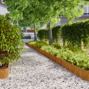Pood24 murupiirded 10 tk, 20x103 cm, painduv Corten teras