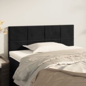 Pood24 voodipeats, must, 90x5x78/88 cm, samet