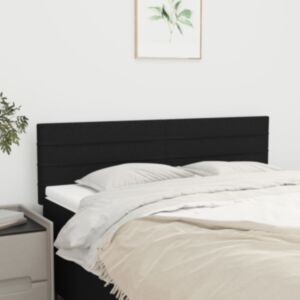 Pood24 voodipeatsid 2 tk, must, 72x5x78/88 cm, kangas