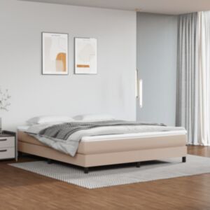 Пружинный матрас U24, Капучино, 160х200х20 см, искусственная кожа
