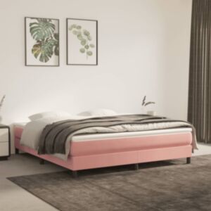 Pood24 vedrumadrats, roosa, 160x200x20 cm, samet