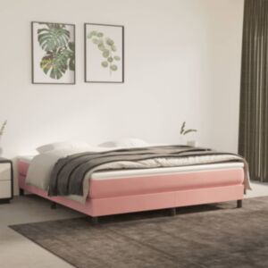 Pood24 vedrumadrats, roosa, 180x200x20 cm, samet