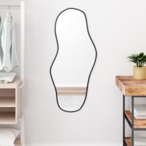 Pood24 seinapeegel, must, 100 x 45 cm