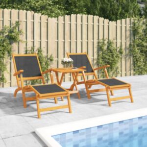 Pood24 terrassitoolid lauaga, akaatsiapuit ja tekstileen