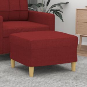 Подставка для ног U24, винно-красный, 60 x 50 x 41 см, ткань