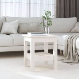 Журнальный столик U24, белый, 35x35x40 см, сосна