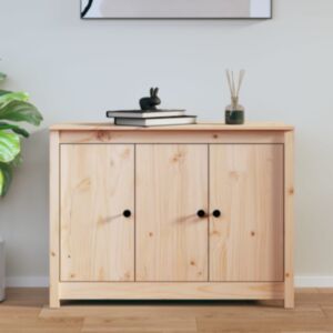 Pood24 puhvetkapp, 100x35x74 cm, täismännipuit