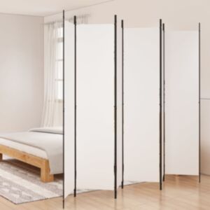 Pood24 6 paneeliga sirm, valge, 300x220 cm, kangas