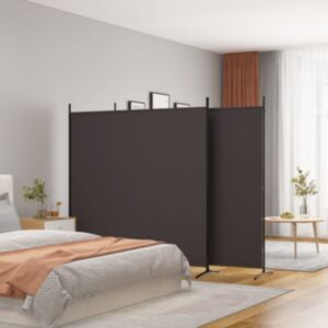Pood24 3 paneeliga ruumijagaja, pruun, 525 x 180 cm, kangas