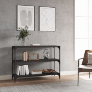 Книжный шкаф U24, черный, 100 x 33 x 70,5 см, искусственное дерево и сталь
