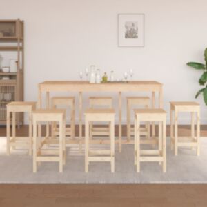Pood24 9-osaline baarikomplekt, männipuit