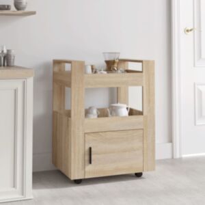 Pood24 lauakäru Sonoma tamm 60x45x80 cm tehispuit