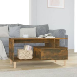 Журнальный столик U24, копченый дуб, 90x49x45 см, искусственное дерево