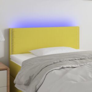 Pood24 LED-voodipeats, roheline, 80x5x78/88 cm, kangas