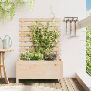 Pood24 võrega aia taimekast, 79 x 39,5 x 114 cm, männipuit