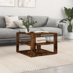 Pood24 kohvilaud, suitsutatud tamm, 59,5 x 59,5 x 40 cm, tehispuit