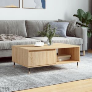 Журнальный столик U24, дуб сонома, 90 x 60 x 35 см, искусственное дерево