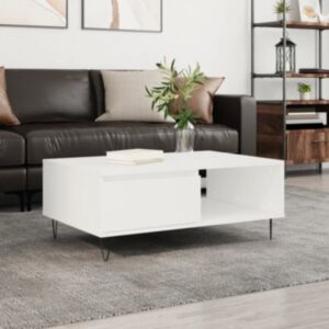 Журнальный столик U24, белый, 90 x 60 x 35 см, искусственное дерево