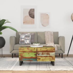 Pood24 kohvilaud, 80x50x40 cm, taastatud puit ja tehispuit