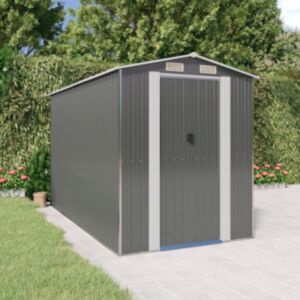Pood24 aiakuur, helehall, 92x357x223 cm, tsingitud teras	